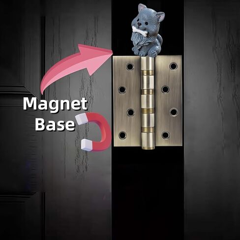 Cute Mini Creative Grey Dog Hinge Heads Decorative Topper Set 6PCS, Home Decoration,Magnetic Hinge Head Toppers Door Hinge in Saudi Arabia