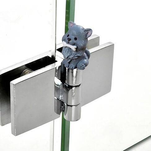 Cute Mini Creative Grey Dog Hinge Heads Decorative Topper Set 6PCS, Home Decoration,Magnetic Hinge Head Toppers Door Hinge in Saudi Arabia