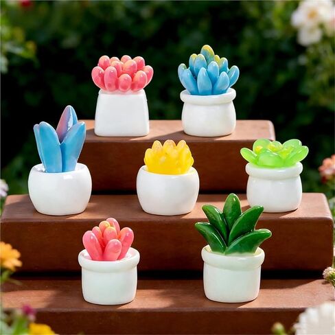 لطيف صغير الإبداعية الصبار، النباتات النضرة بوعاء المفصلي رؤساء الزخرفية توبر مجموعة 5PCS، ديكور المنزل، رئيس المفصلي المغناطيسي القبعات العالية الباب المفصلي in Saudi Arabia