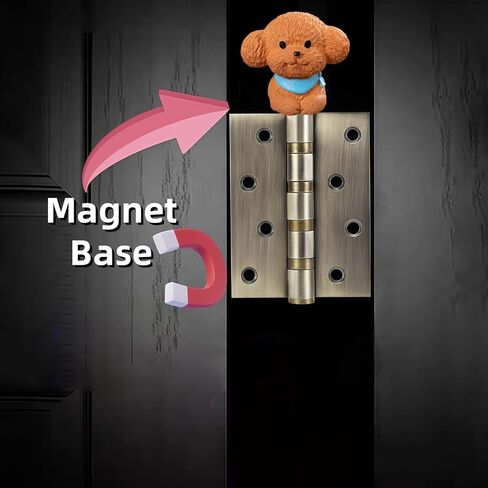 Cute Mini Creative Teddy Dog Hinge Heads Decorative Topper Set 6PCS, Home Decoration,Magnetic Hinge Head Toppers Door Hinge in Saudi Arabia