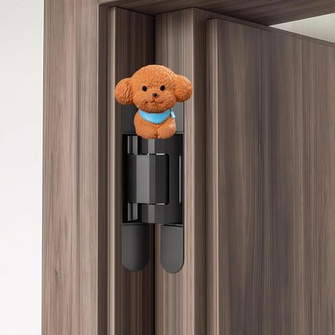 Cute Mini Creative Teddy Dog Hinge Heads Decorative Topper Set 6PCS, Home Decoration,Magnetic Hinge Head Toppers Door Hinge in Saudi Arabia
