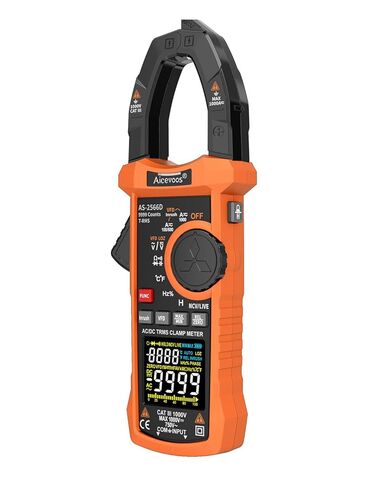 مقياس متعدد رقمي من Inrush 1000A TRMS 6000 عدد، جهاز اختبار جهد أمبير مع VFD، وضع LOZ يقيس الجهد الكهربي الحالي AC/DC ودرجة الحرارة والتردد والسعة والمقاومة والاستمرارية NCV in Kuwait