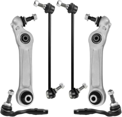 Detroit Axle - Front End 6pc Suspension Kit for 02-05 Dodge Ram 1500, 2002 2003 2004 2005 Front Upper Control Arms Lower Ball Joints Replacement Outer Tie Rod Ends in Kuwait