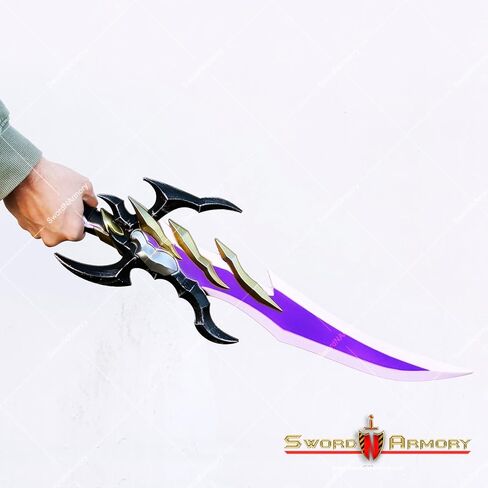 Munetoshi 26.5 "رغوة أنتاريس خاتمة الأنياب خنجر طبق الاصل منفردا تأثيري الدعامة مستوى السيف in Kuwait