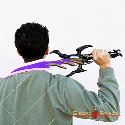 Munetoshi 26.5 "رغوة أنتاريس خاتمة الأنياب خنجر طبق الاصل منفردا تأثيري الدعامة مستوى السيف in Kuwait