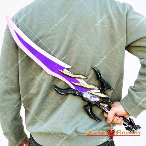 Munetoshi 26.5 "رغوة أنتاريس خاتمة الأنياب خنجر طبق الاصل منفردا تأثيري الدعامة مستوى السيف in Kuwait