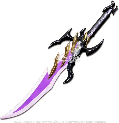 Munetoshi 26.5 "رغوة أنتاريس خاتمة الأنياب خنجر طبق الاصل منفردا تأثيري الدعامة مستوى السيف in Kuwait
