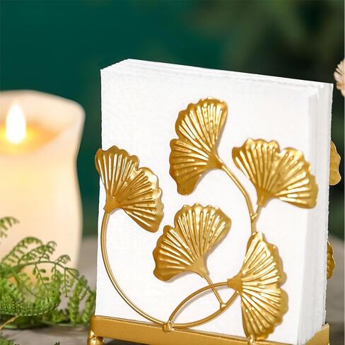 Modern Metal Napkin Holder, Gold Paper Napkin Holder for Bathroom, Kitchen in Kuwait