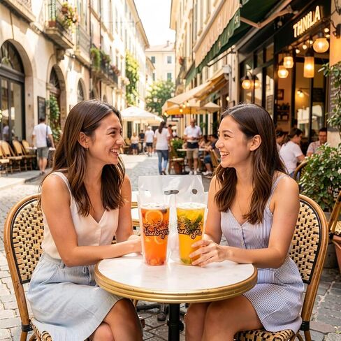 أكياس بولي للشرب بمقبض 300 من Lawei، حقيبة تغليف بلاستيكية مع مقبض للتسليم، حاملات أكواب شكر محمولة للإخراج والمشروبات والقهوة وزجاجات العصير، مقاس 12.2 × 11.2 بوصة، تحمل كوبين in Saudi Arabia