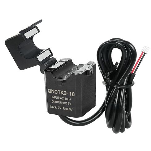 QNCTK3-16 Split Core Current Transformer, AC 100A Input, DC 5V Output, 0.5% Accuracy, Clamp-On CT Sensor (AC 10A Output DC 3.3V) in Saudi Arabia