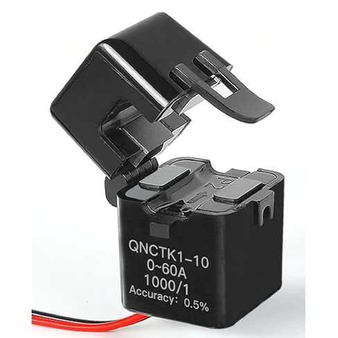 QNCTK1-10 محول تيار منفصل، 0-60 أمبير، نسبة دوران 1000/1، دقة 0.5%، مستشعر CT بمشبك أحادي الطور in Kuwait