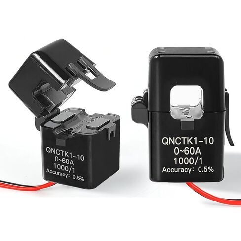 QNCTK1-10 محول تيار منفصل، 0-60 أمبير، نسبة دوران 1000/1، دقة 0.5%، مستشعر CT بمشبك أحادي الطور in Kuwait