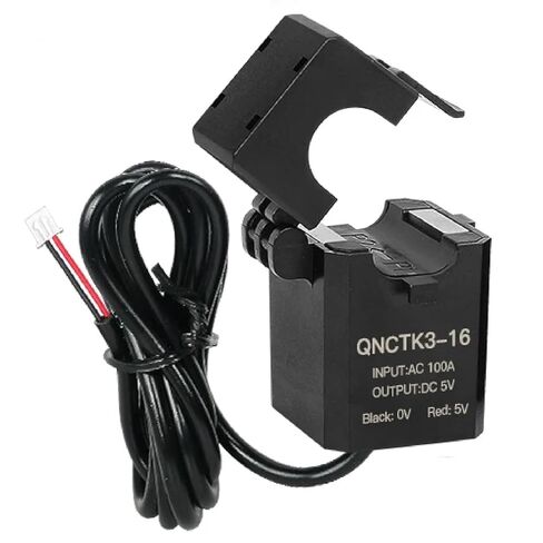 QNCTK3-16 محول تيار مقسم، مدخل تيار متردد 100 أمبير، مخرج تيار مستمر 5 فولت، دقة 0.5%، مستشعر CT المشبك (مخرج تيار متردد 50 أمبير تيار مستمر 3.3 فولت) in Kuwait