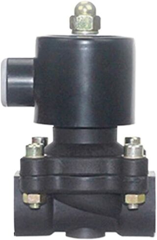 1PCS 1/2" Plastic Solenoid Valve DN15 Normally Closed AC220V DC24V DC12V(DC24V) in Kuwait