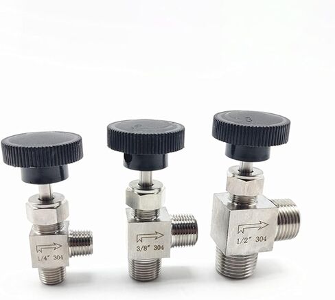 1/8" 1/4" 3/8" 1/2" Male Right Angle Type Globe Valve 304 Stainless Steel Valve(3/8") in Kuwait