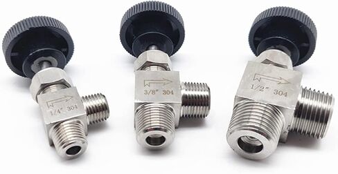 1/8" 1/4" 3/8" 1/2" Male Right Angle Type Globe Valve 304 Stainless Steel Valve(3/8") in Kuwait