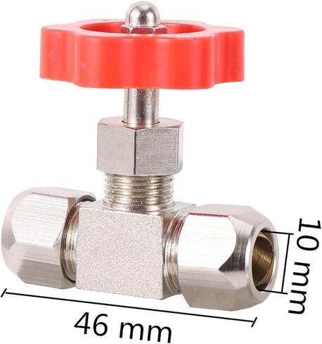 1 Pc 6/8/10/12mm Brass Type Shut Off Valve Garden Irrigation System Water Supply Controller Water Stop Connetor Fittings(10mm) in Saudi Arabia