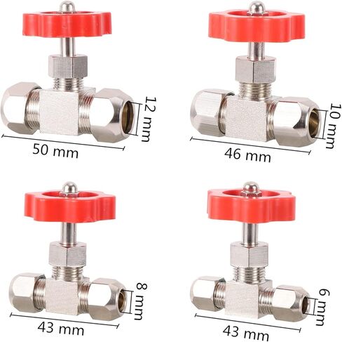 1 Pc 6/8/10/12mm Brass Type Shut Off Valve Garden Irrigation System Water Supply Controller Water Stop Connetor Fittings(10mm) in Saudi Arabia