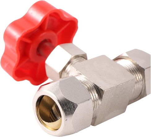 1 Pc 6/8/10/12mm Brass Type Shut Off Valve Garden Irrigation System Water Supply Controller Water Stop Connetor Fittings(10mm) in Saudi Arabia