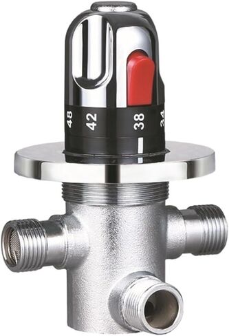 Inch DN15 Brass Thermostatic Mixing Valve Solar Water Heater Valve Adjust The Mixing Water Temperature Thermostatic Mixer in Kuwait