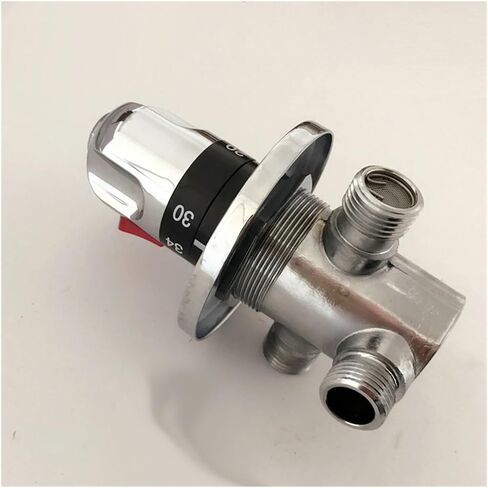 Inch DN15 Brass Thermostatic Mixing Valve Solar Water Heater Valve Adjust The Mixing Water Temperature Thermostatic Mixer in Kuwait