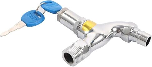 Anti-Theft 1/2" Thread Outdoor Sink with Lock Key Household Outdoor Washing Machine Alloy Water Tap Lockable in Kuwait