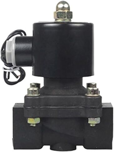 1PCS 3/4" Plastic Solenoid Valve DN20 Normally Closed AC220V DC24V DC12V(DC12V) in Kuwait