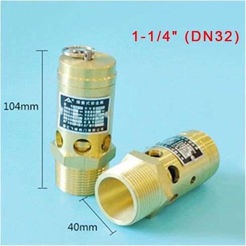 0.8Mpa 1.6Mpa ذكر الموضوع صمام تنفيس حلقة سحب نوع صمام تحرير الأمان لغلاية آلة ضاغط الهواء (1 "، 1.1MPA) in Kuwait