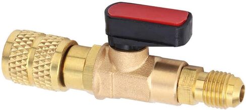 Brass Valve R410 Refrigeration Ball Valve Adapter 45BAR Refrigerant Ball Valve Connector G1/4 G5/16 in Kuwait
