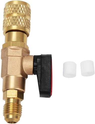 Brass Valve R410 Refrigeration Ball Valve Adapter 45BAR Refrigerant Ball Valve Connector G1/4 G5/16 in Kuwait