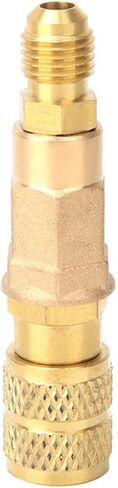 Brass Valve R410 Refrigeration Ball Valve Adapter 45BAR Refrigerant Ball Valve Connector G1/4 G5/16 in Kuwait