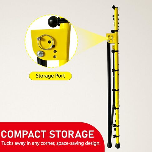 شبكة بيسبول مقاس 3 × 3.5 قدم، شبكة ارتداد، شبكة تدريب منفرد، مدرب إرجاع الرمي، أربع زوايا إرجاع سريعة التبديل، أصفر، رائعة للأطفال والشباب in Kuwait