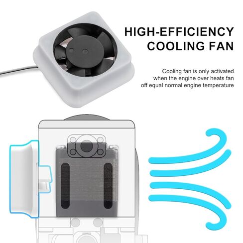 A1 Extruder Fan for Bambu lab A1/A1Mini 3D Printer, Auto Extrusion Motor Cooling Kit Solving Overheat, Auto ON/Off High-Efficiency Silent Fan for Bambu A1 Extruder Unit in Kuwait