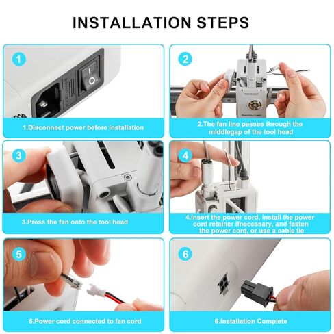 A1 Extruder Fan for Bambu lab A1/A1Mini 3D Printer, Auto Extrusion Motor Cooling Kit Solving Overheat, Auto ON/Off High-Efficiency Silent Fan for Bambu A1 Extruder Unit in Kuwait