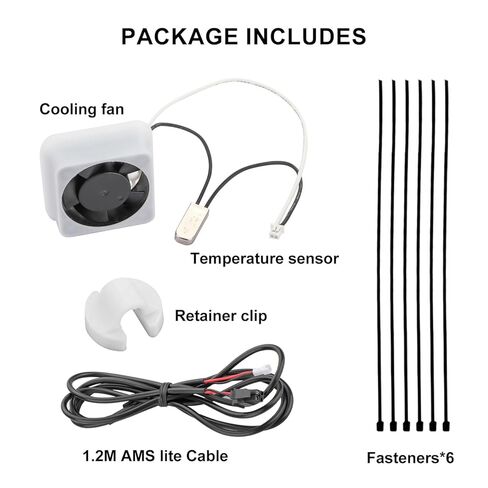 A1 Extruder Fan for Bambu lab A1/A1Mini 3D Printer, Auto Extrusion Motor Cooling Kit Solving Overheat, Auto ON/Off High-Efficiency Silent Fan for Bambu A1 Extruder Unit in Kuwait
