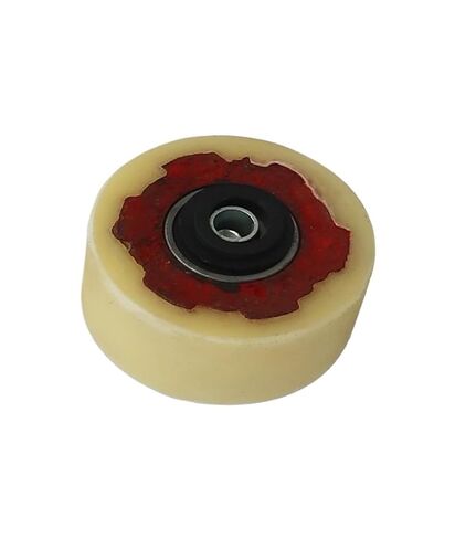 1 Pack 4 Inch Casters Heavy Duty Iron Core Nylon Load Bearing Wear Resistant Single Wheel Flat Drive Push in Saudi Arabia