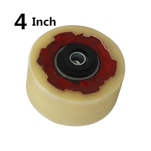 1 Pack 4 Inch Casters Heavy Duty Iron Core Nylon Load Bearing Wear Resistant Single Wheel Flat Drive Push in Saudi Arabia