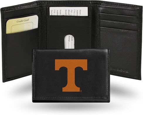 Rico Industries NCAA Tennessee Volunteers Embroidered Genuine Leather Tri-fold Wallet 3.25" x 4.25" - Slim in Saudi Arabia