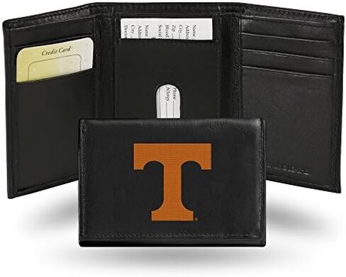 Rico Industries NCAA Tennessee Volunteers Embroidered Genuine Leather Tri-fold Wallet 3.25" x 4.25" - Slim in Saudi Arabia