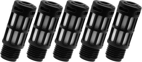 Jiozermi 5 Pcs Air Pneumatic Mufflers Silencer, Plastic Pneumatic Exhaust Muffler, 1/4 NPT Male Air Silencer Fitting in Saudi Arabia