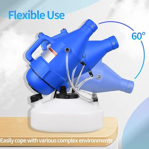 4.5L Portable ULV Fogger Machine with Adjustable Spray & 30ft Range, Handheld Cold Mist Disinfectant Sprayer, Lightweight Design for Hotels, Schools, Yards HESM-01 in Saudi Arabia
