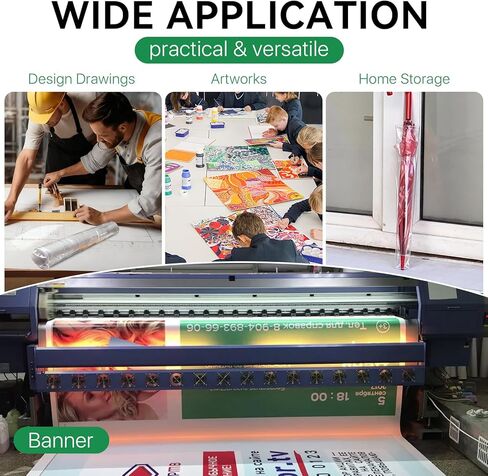 Poster Sleeves 4 x 40 Inch, 100 Pack Long Plastic Sleeves Clear Narrow Poster Poly Bags, Waterproof Flat Open Blueprints Tube for Posters, Maps, Prints, Banners in Saudi Arabia