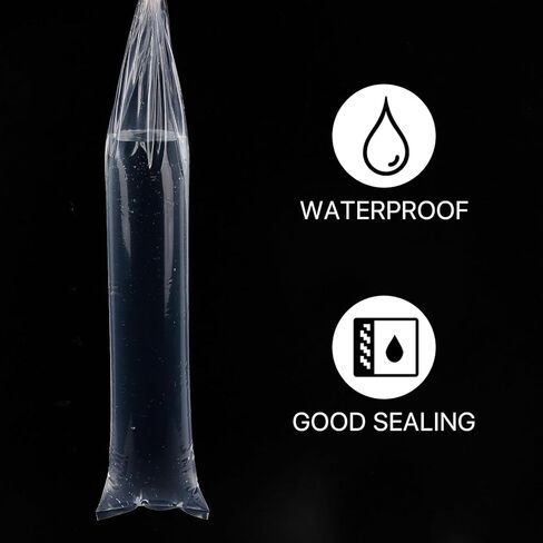 Poster Sleeves 4 x 40 Inch, 100 Pack Long Plastic Sleeves Clear Narrow Poster Poly Bags, Waterproof Flat Open Blueprints Tube for Posters, Maps, Prints, Banners in Saudi Arabia