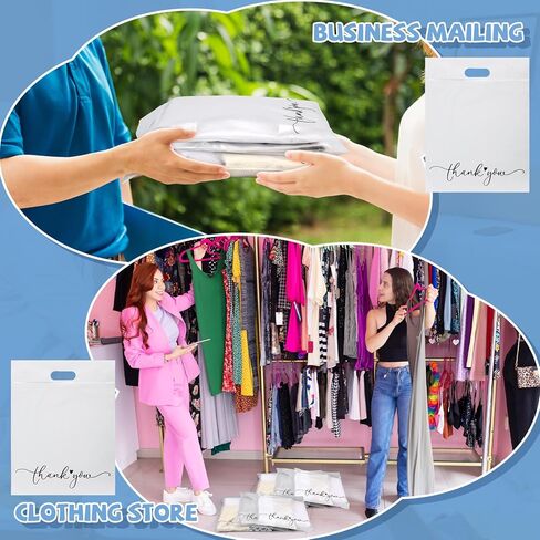 Colarr 120 حزمة من أكياس القمصان البلورية مقاس 11 × 14 بوصة لشحن الملابس الشفافة، حقائب شكر بمقبض وسحاب للأعمال الصغيرة، والملابس، وتغليف التجزئة in Saudi Arabia