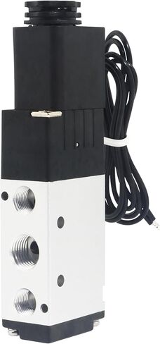 صمام الملف اللولبي 4V210-08 DC12V سلسلة ملف واحد يعمل بالكهرباء 5 طرق 2 موضع 1/4 بوصة NPT نوع التوصيل سلك مخرج in Kuwait