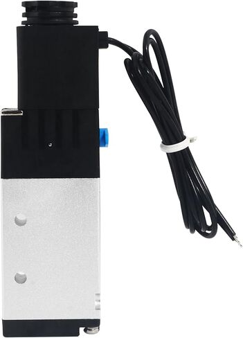 صمام الملف اللولبي 4V210-08 DC12V سلسلة ملف واحد يعمل بالكهرباء 5 طرق 2 موضع 1/4 بوصة NPT نوع التوصيل سلك مخرج in Kuwait