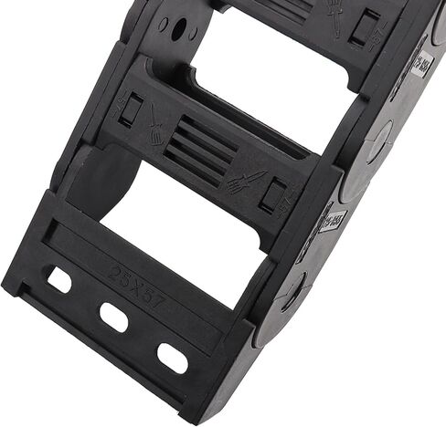 حامل كابل الطاقة من النايلون لآلات CNC 100 سم سلسلة سحب سوداء R55 25 × 57 مم in Kuwait