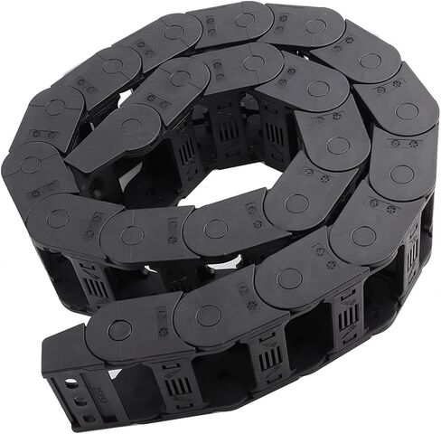 حامل كابل الطاقة من النايلون لآلات CNC 100 سم سلسلة سحب سوداء R55 25 × 57 مم in Kuwait