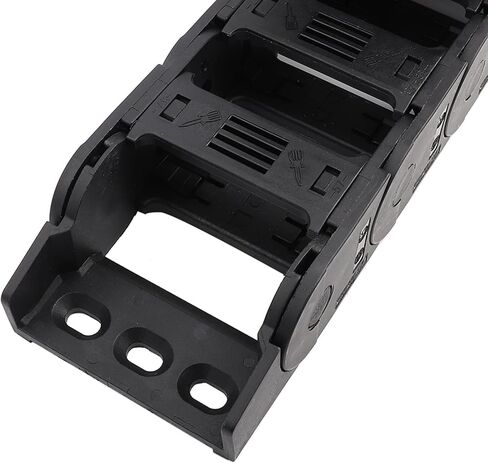حامل كابل الطاقة من النايلون لآلات CNC 100 سم سلسلة سحب سوداء R55 25 × 57 مم in Kuwait
