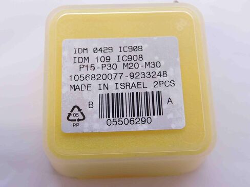 2pcs New ISCAR IDM 0429 IC908 TiAlN Coated Carbide Replaceable Drill TIP Inserts - NS0340BM5 in Saudi Arabia
